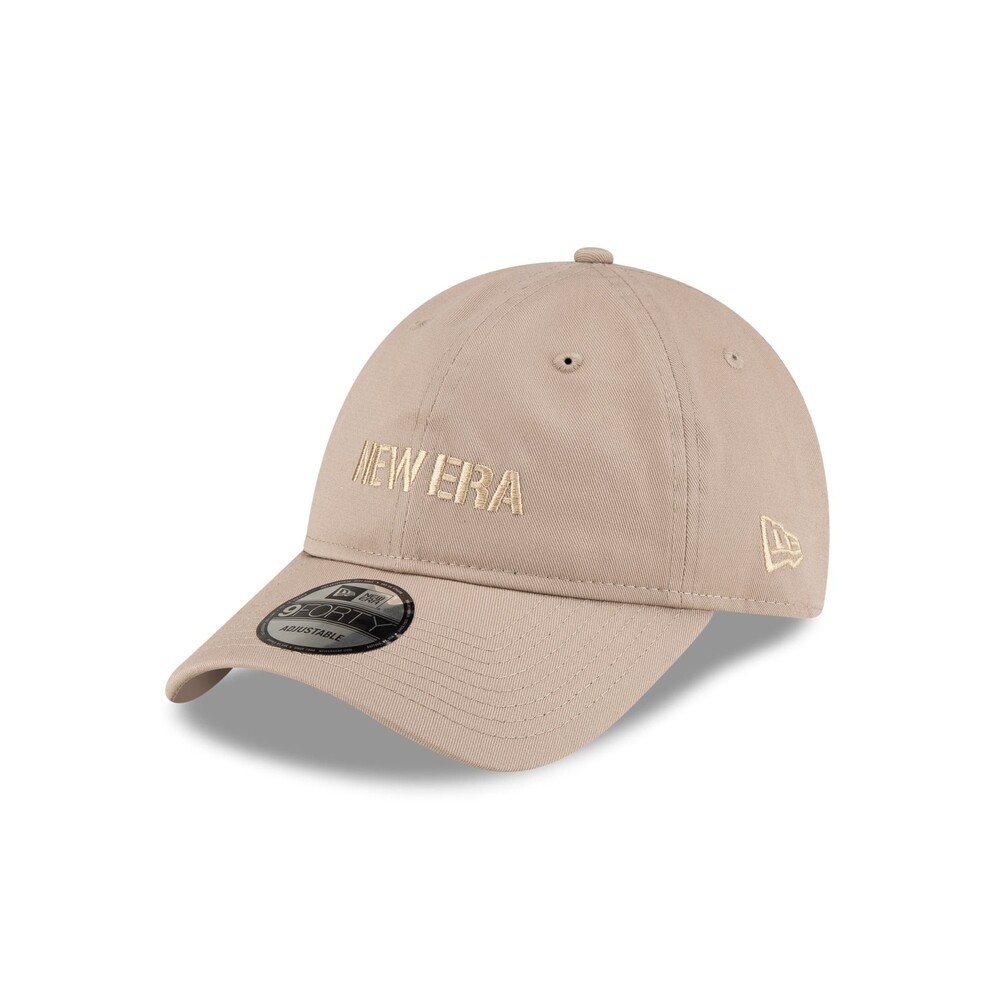 New Era Cap Metal Buckle Tan 9FORTY Unstructured Adjustable Hat - One Size